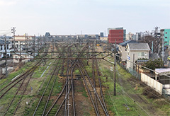 【写真】現在の新津駅構内