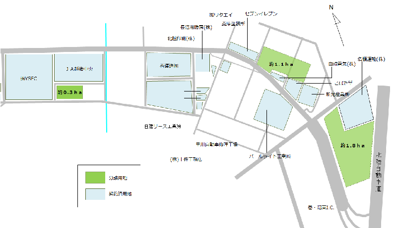 漆山企業団地区画図