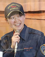 消防士　白井優梨愛さん