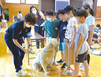 4年生　ペット防災講座の様子