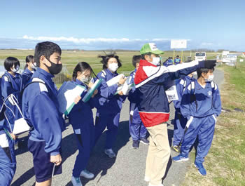 下山地域巡検の様子