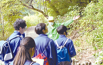 下山地域巡検(下山中学校)