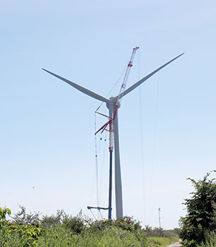 海辺の森風力発電所　近隣住民見学会　風景