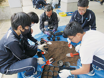 岡方花の陣(咲き誇れ! 地域の絆)