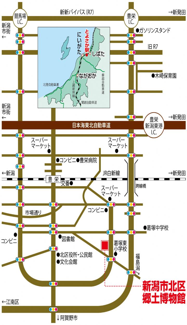 地図「北区郷土博物館」