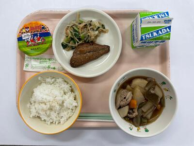 実際に提供された給食