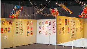 「ちびっこ凧絵展」の様子の写真