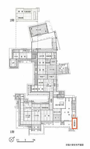 笹川邸平面図