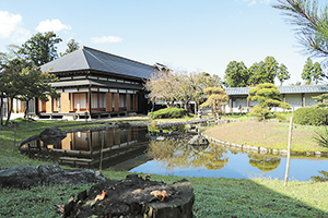 澤将監の館　庭園から撮った写真