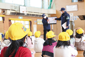 岩室小学校交通安全教室　写真①