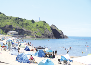 かくだはま海水浴場の写真