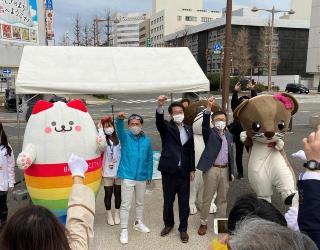 スポGOMI in 新潟駅＆万代シテイ　開会式の写真