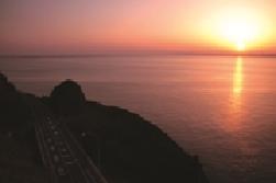 日本海夕日ラインの写真